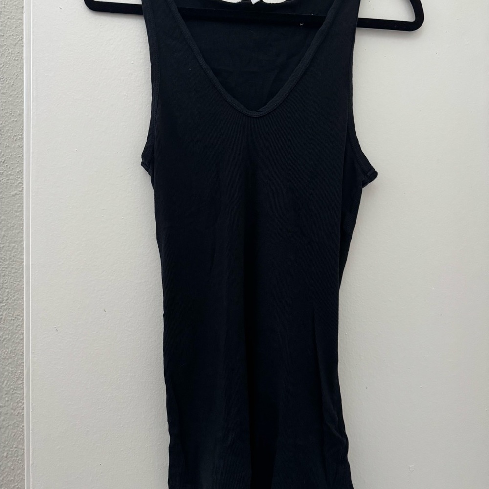 James Perse Classic Black Tank Top